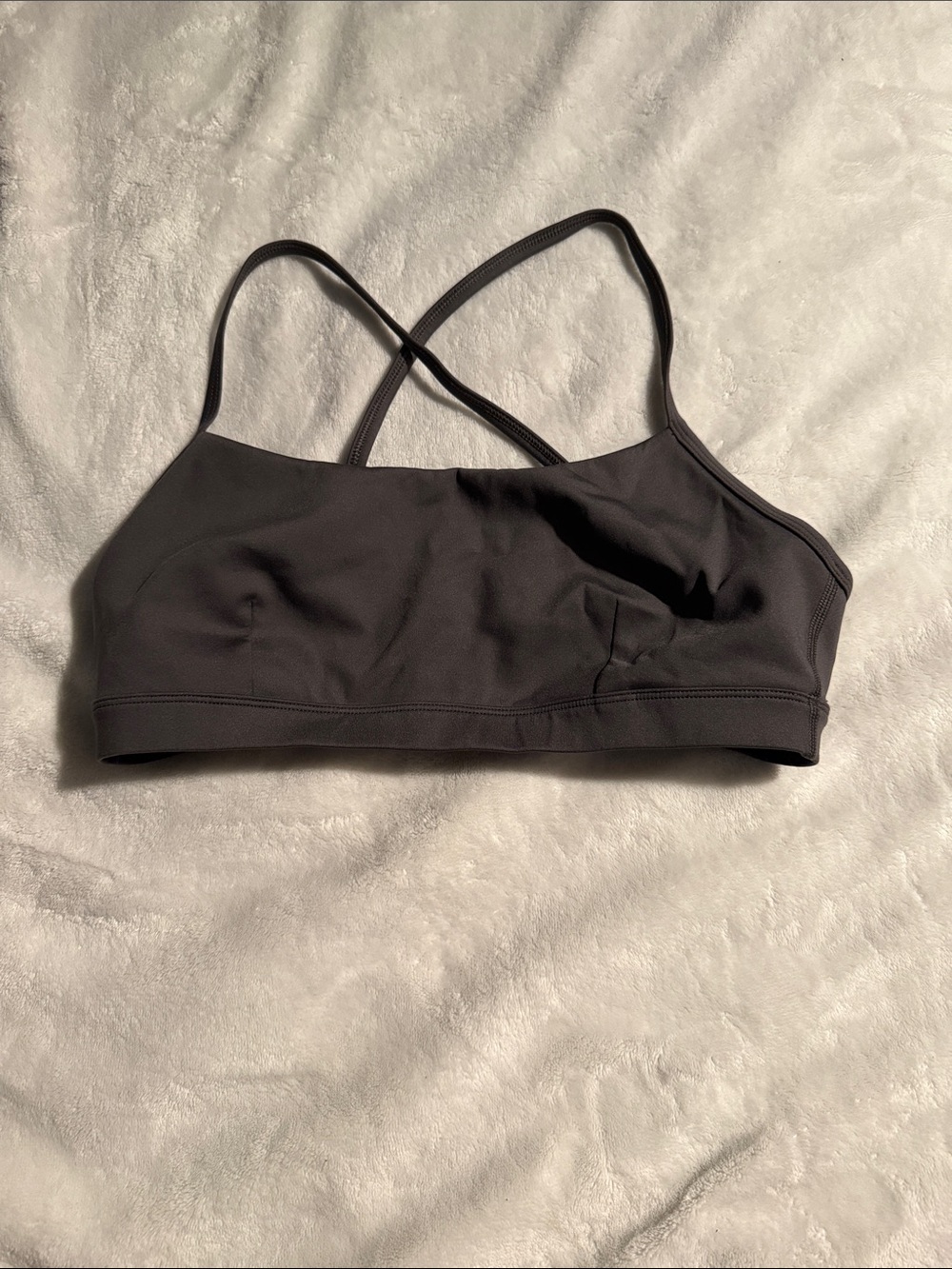 Women's Strappy Bralette in Dark Gray